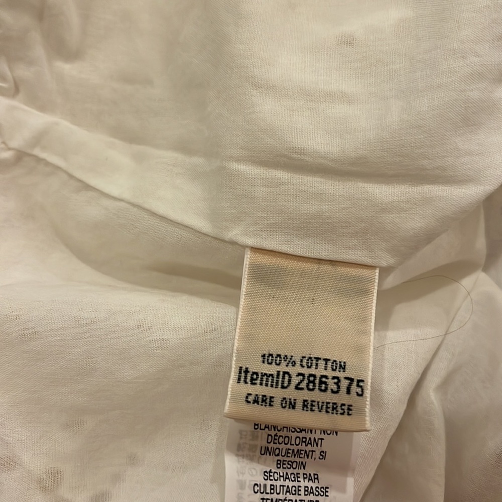 LL Bean Favorite Fit White Eyelet Mini Skirt Size 12 - Picture 7 of 8
